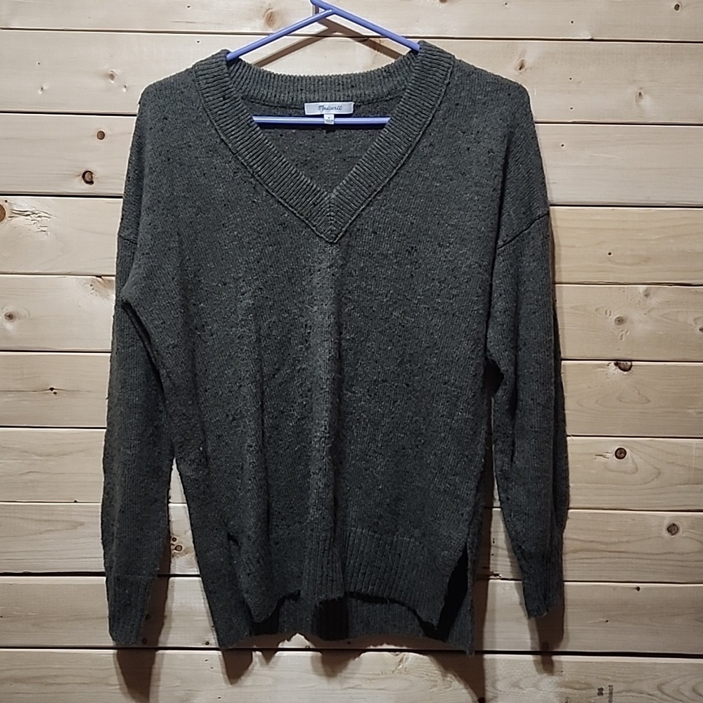 Madewell V Neck Sweater Size Small Wool Blend
